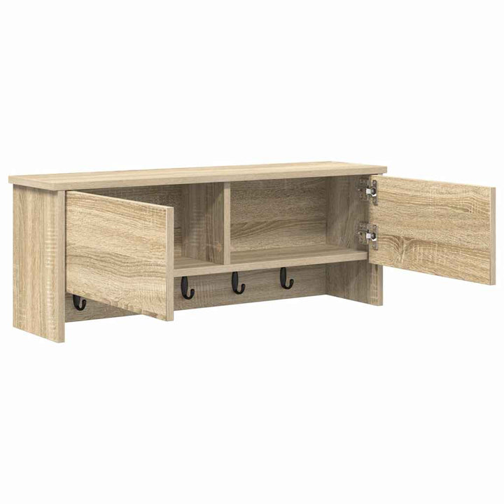 Vægmonteret Jakkeholder Vægmonteret Sonoma eg 80 x 20 x 30 cm
