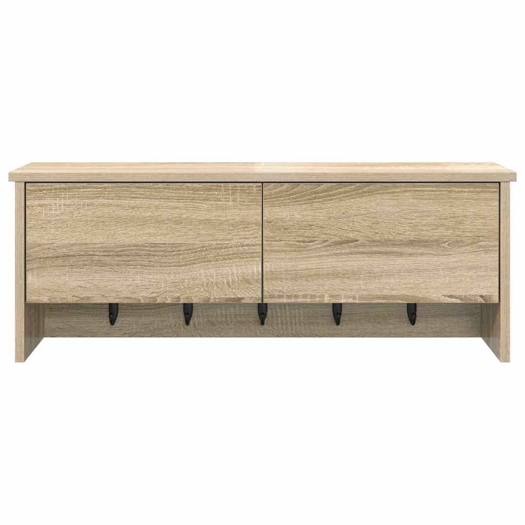 Vægmonteret Jakkeholder Vægmonteret Sonoma eg 80 x 20 x 30 cm