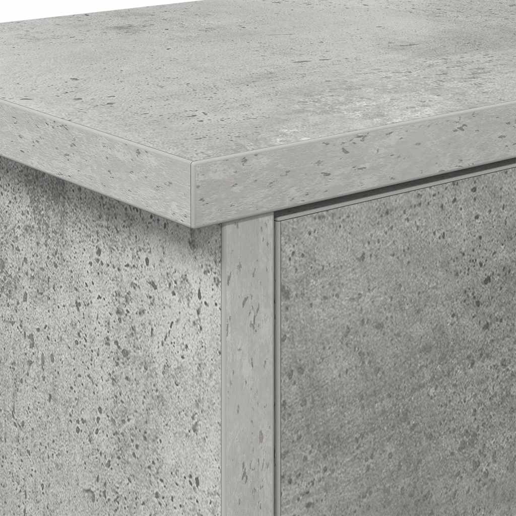 Vægmonteret Jakkeholder Vægmonteret Beton Grå 80 x 20 x 30 cm