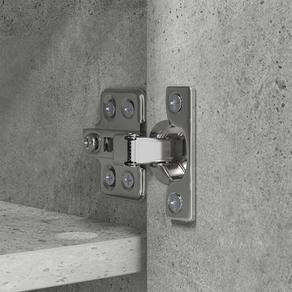 Vægmonteret Jakkeholder Vægmonteret Beton Grå 80 x 20 x 30 cm