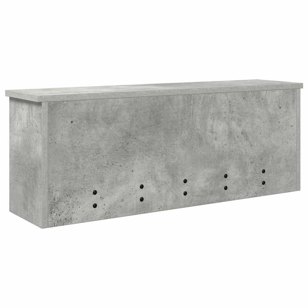Vægmonteret Jakkeholder Vægmonteret Beton Grå 80 x 20 x 30 cm