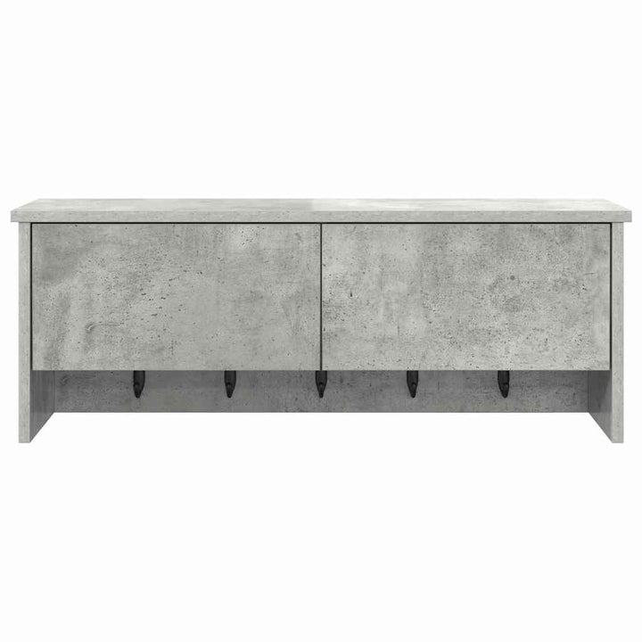 Vægmonteret Jakkeholder Vægmonteret Beton Grå 80 x 20 x 30 cm