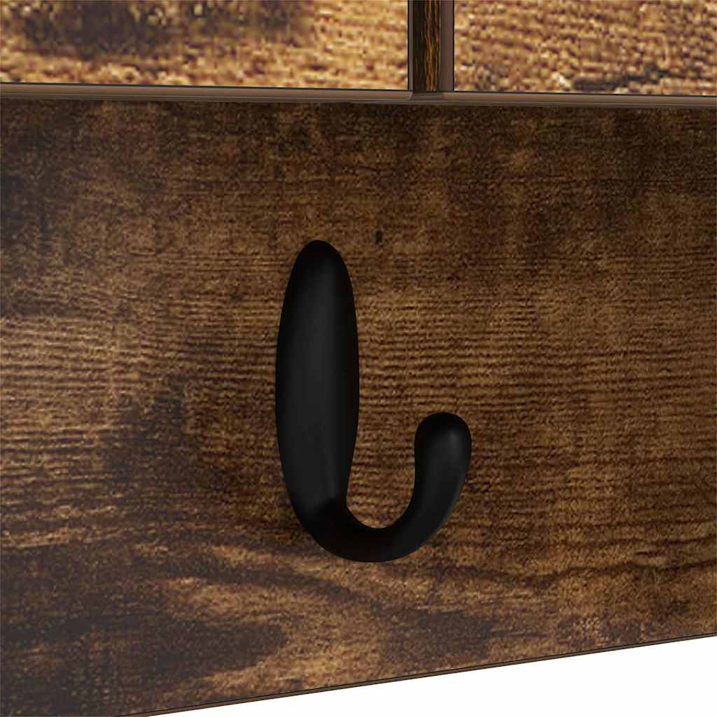 Vægmonteret Jakkeholder Vægmonteret Røget eg 80 x 20 x 30 cm