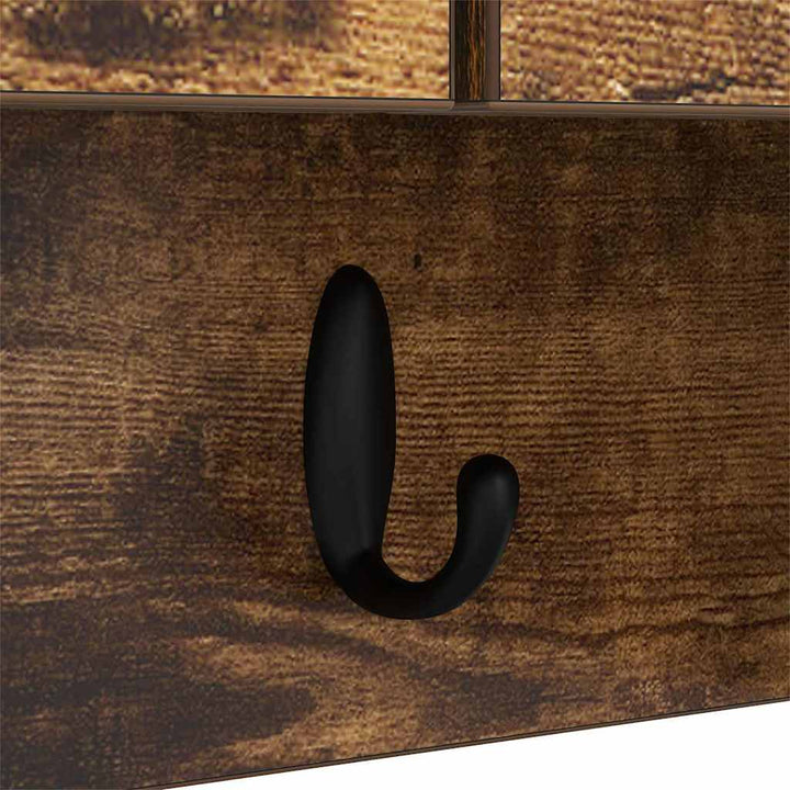 Vægmonteret Jakkeholder Vægmonteret Røget eg 80 x 20 x 30 cm
