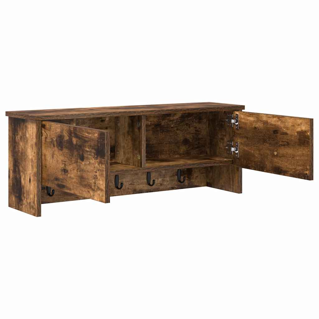 Vægmonteret Jakkeholder Vægmonteret Røget eg 80 x 20 x 30 cm