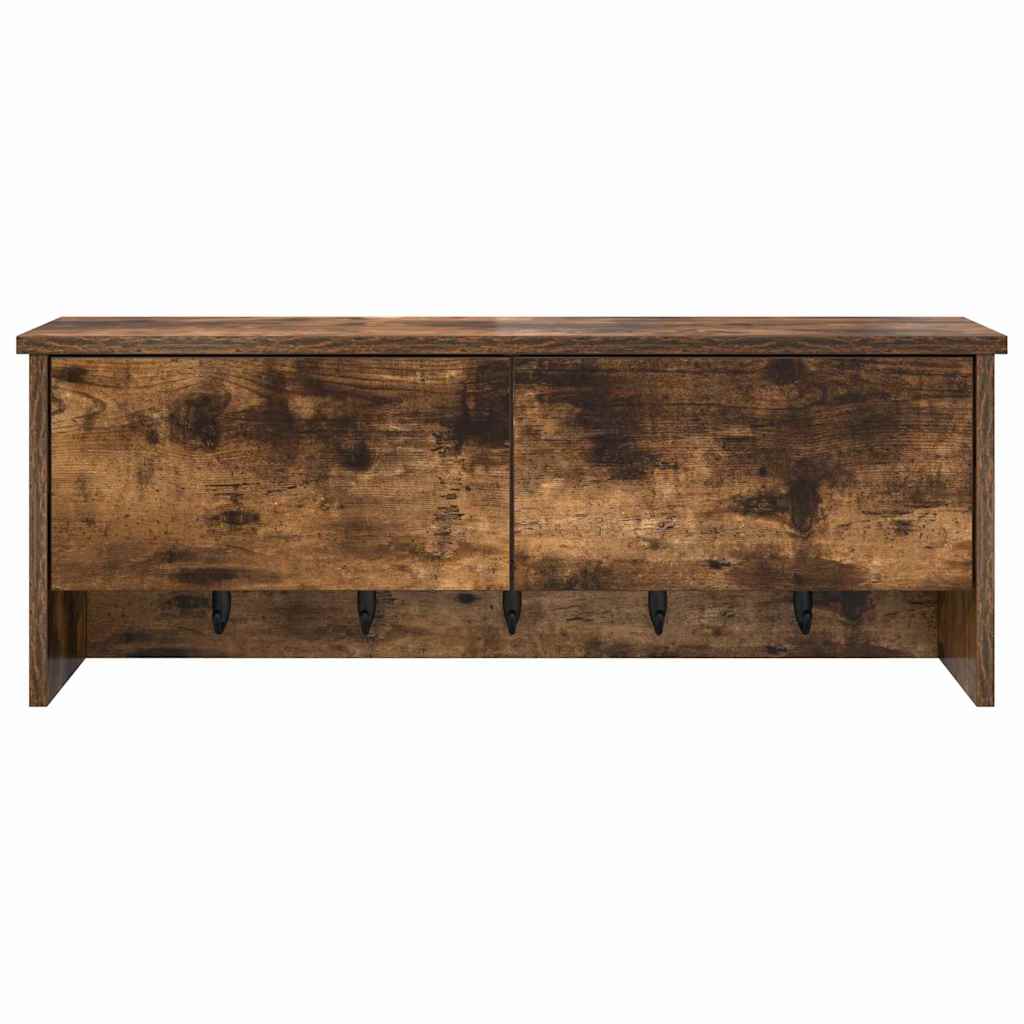 Vægmonteret Jakkeholder Vægmonteret Røget eg 80 x 20 x 30 cm