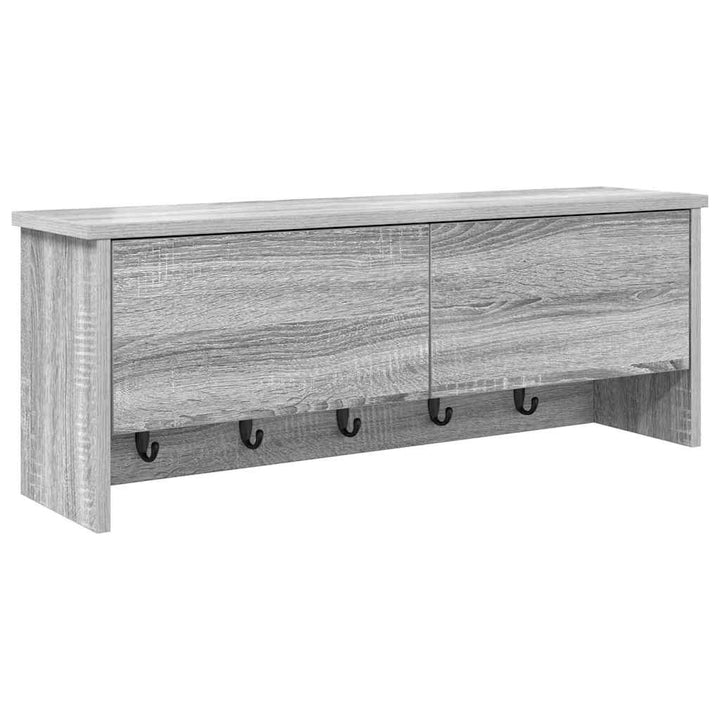 Vægmonteret Jakkeholder Vægmonteret Grå Sonoma 80 x 20 x 30 cm