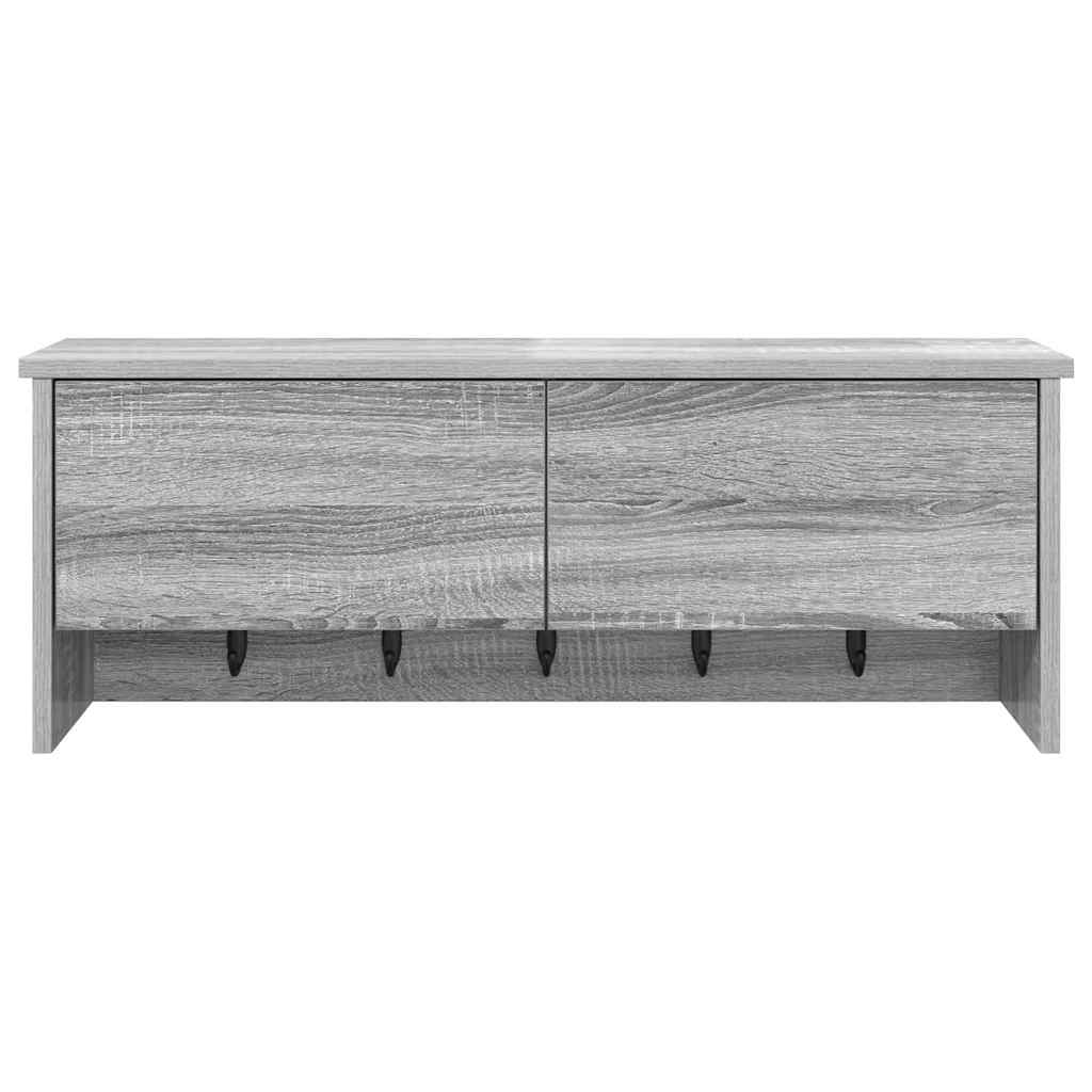 Vægmonteret Jakkeholder Vægmonteret Grå Sonoma 80 x 20 x 30 cm