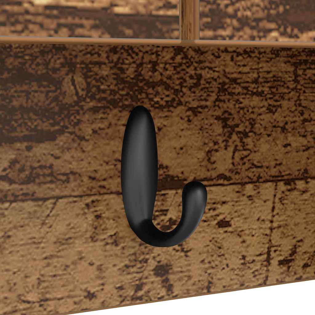 Vægmonteret Jakkeholder Vægmonteret Gammelt træ 80 x 20 x 30 cm