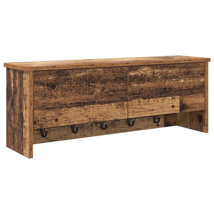 Vægmonteret Jakkeholder Vægmonteret Gammelt træ 80 x 20 x 30 cm