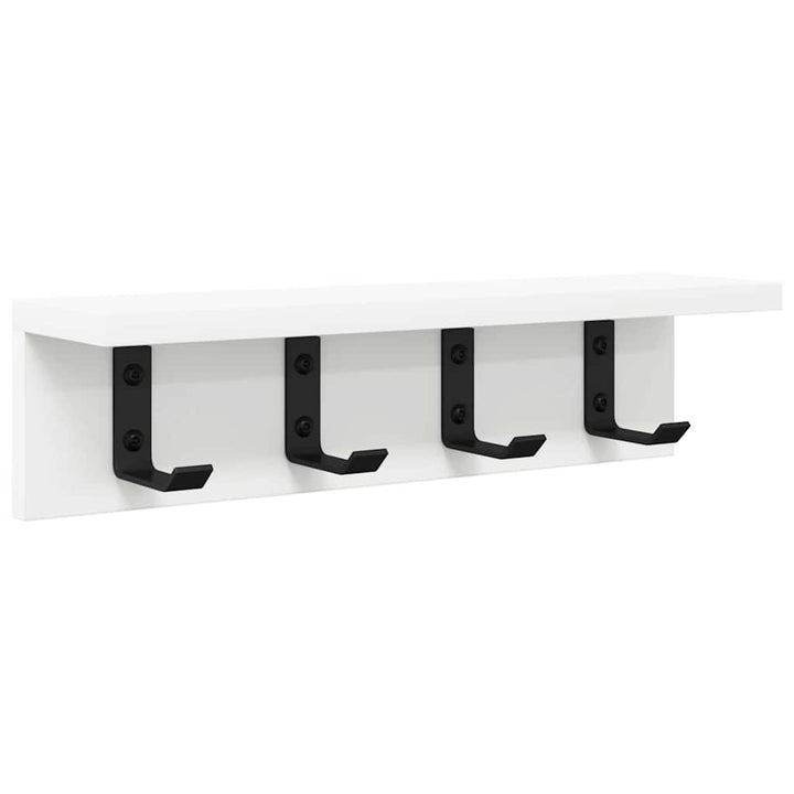 Vægmonteret Jakkeholder Vægmonteret Hvid 40 x 10,5 x 10,5 cm