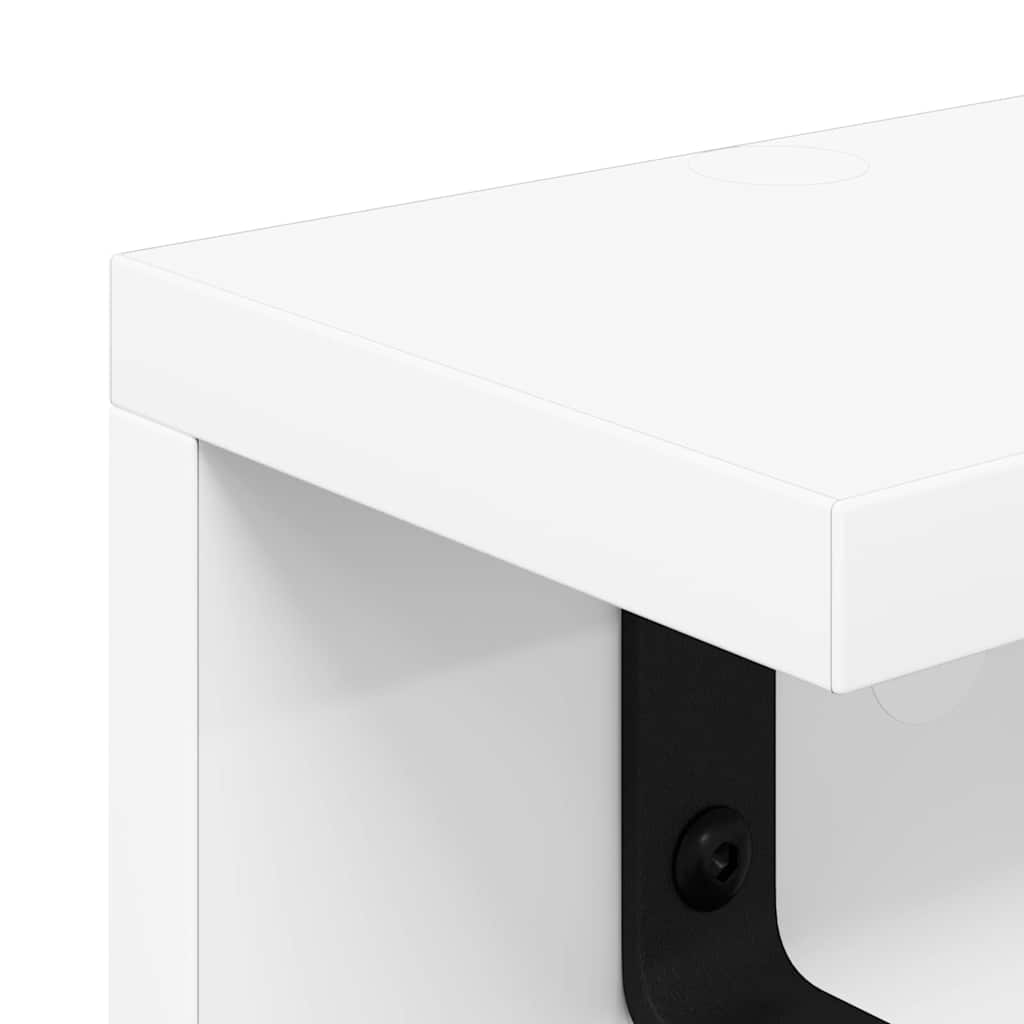 Vægmonteret Jakkeholder Vægmonteret Hvid 60 x 10,5 x 10,5 cm