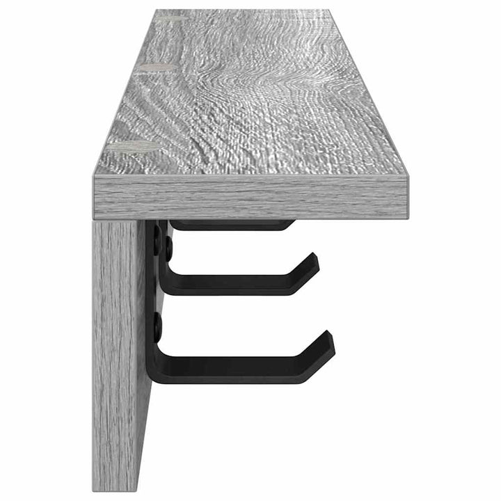 Vægmonteret Jakkeholder Grå Sonoma 60 x 10,5 x 10,5 cm