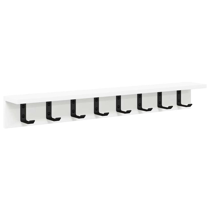 Vægmonteret Jakkeholder Vægmonteret Hvid 80 x 10,5 x 10,5 cm