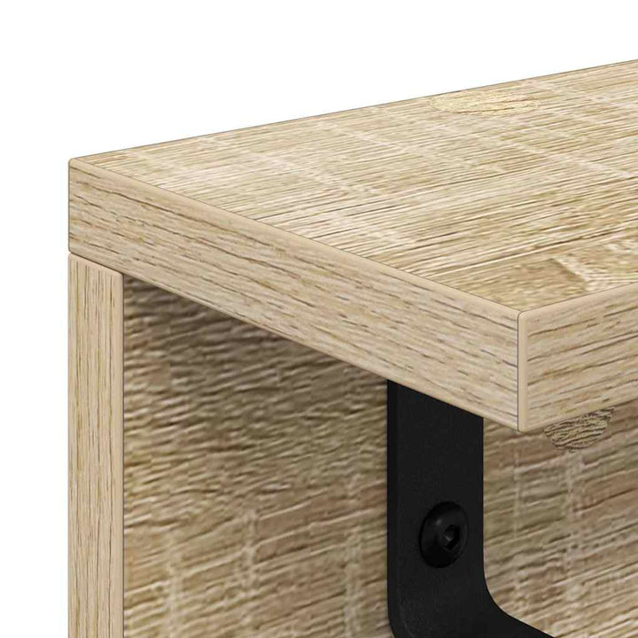 Vægmonteret Jakkeholder Sonoma eg 80 x 10,5 x 10,5 cm