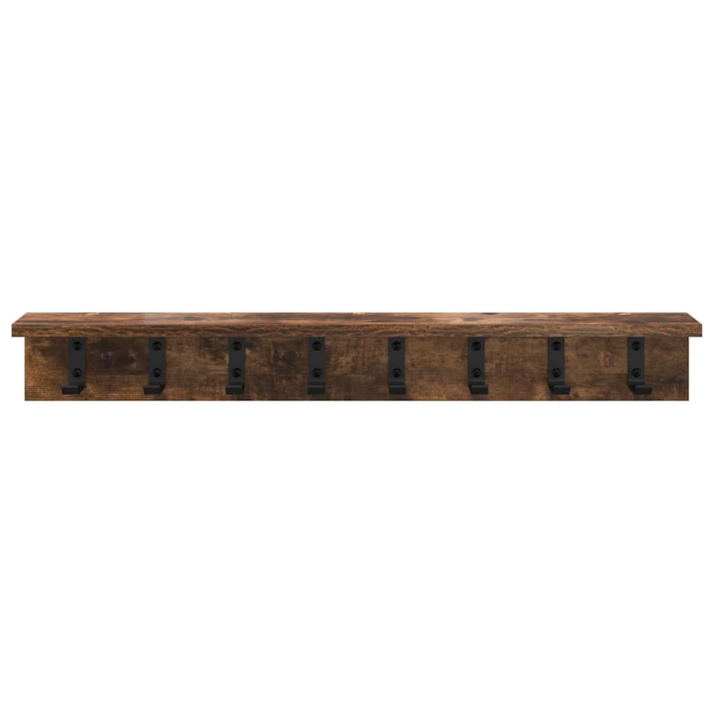 Vægmonteret Jakkeholder Røget eg 80 x 10,5 x 10,5 cm