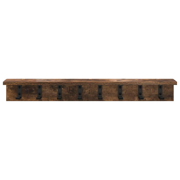 Vægmonteret Jakkeholder Røget eg 80 x 10,5 x 10,5 cm