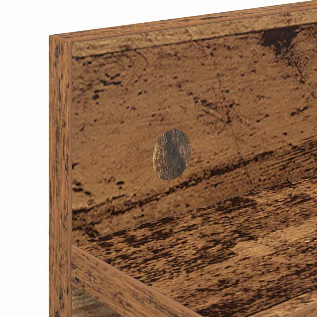 Vægmonteret Jakkeholder Gammelt træ 60 x 10,5 x 18 cm