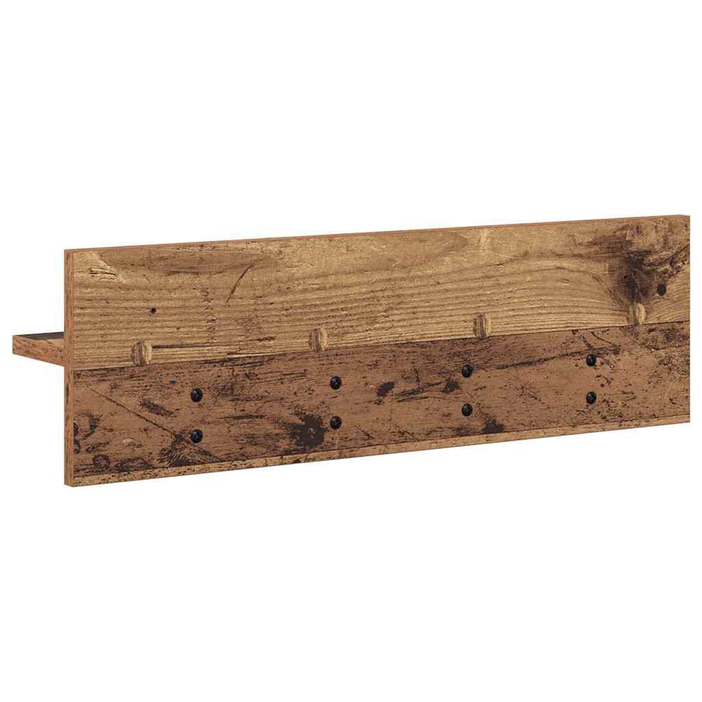 Vægmonteret Jakkeholder Gammelt træ 60 x 10,5 x 18 cm