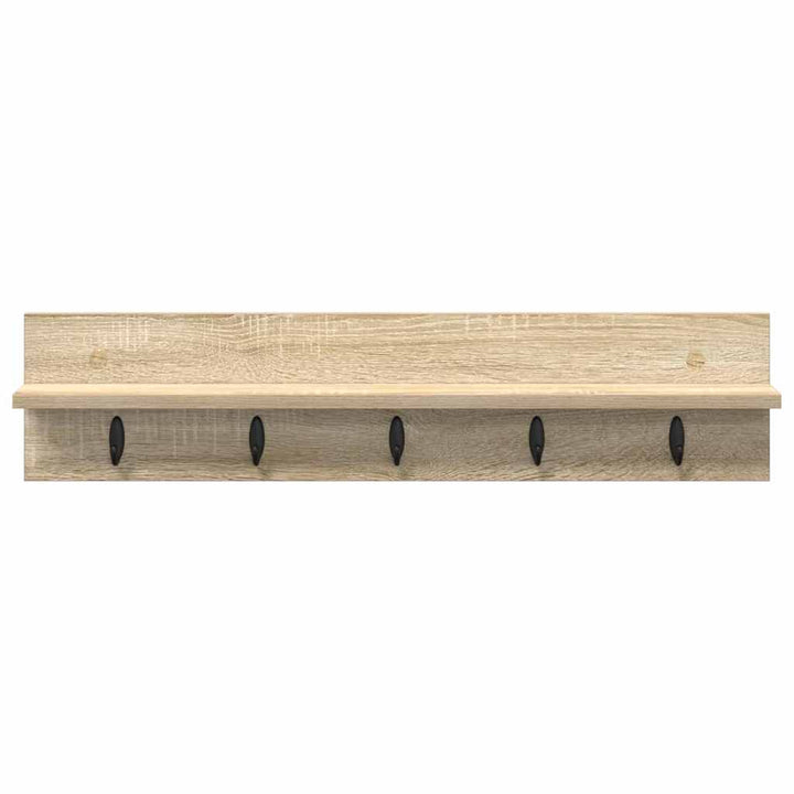 Vægmonteret Jakkeholder Vægmonteret Sonoma eg 80 x 10,5 x 18 cm