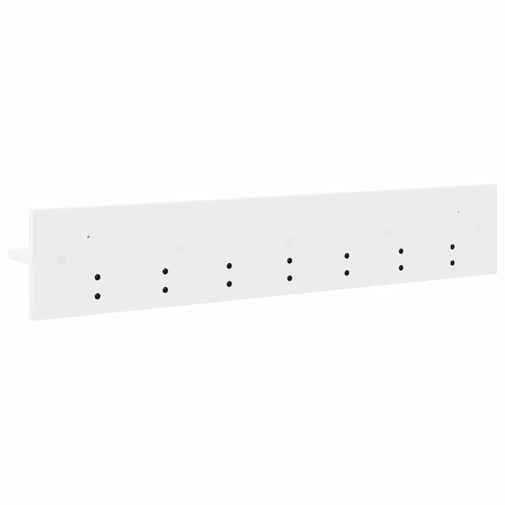 Vægmonteret Jakkeholder Hvid 100 x 10,5 x 18 cm Konstrueret træ