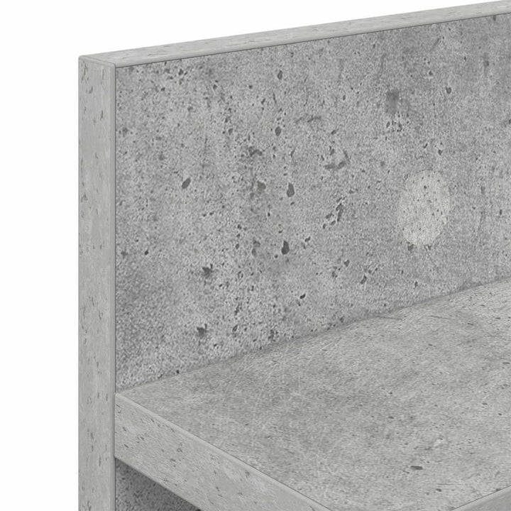 Vægmonteret Jakkeholder Beton Grå 100 x 10,5 x 18 cm