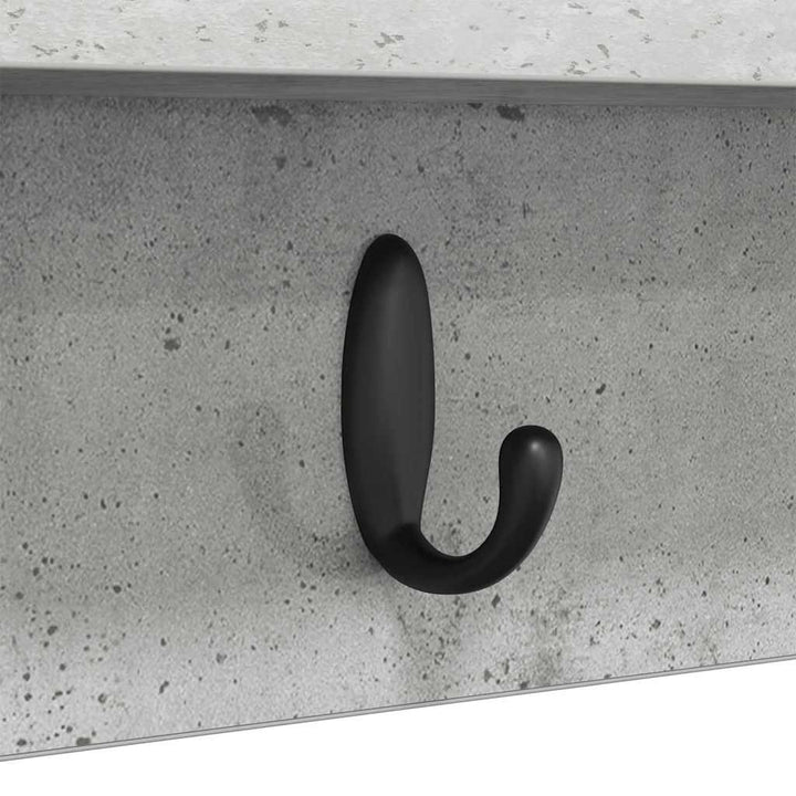 Vægmonteret Jakkeholder Beton Grå 100 x 10,5 x 18 cm