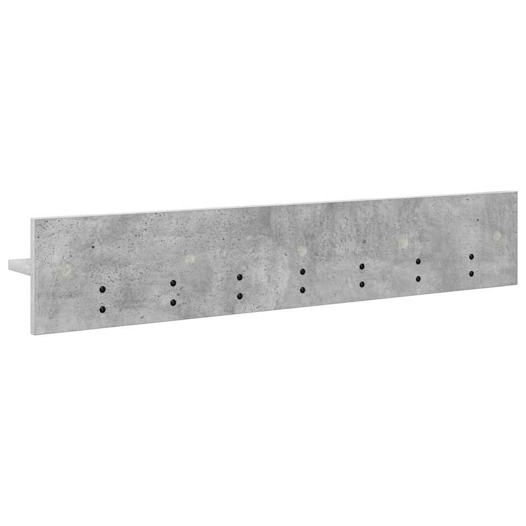 Vægmonteret Jakkeholder Beton Grå 100 x 10,5 x 18 cm