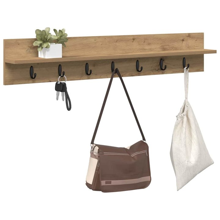 Vægmonteret Jakkeholder Artisan Egetræ 100 x 10,5 x 18 cm