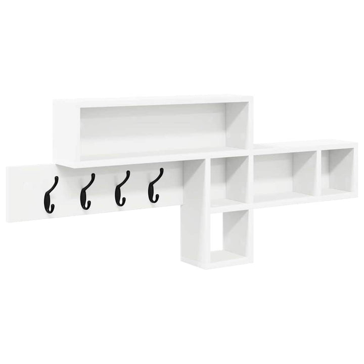 Vægmonteret Jakkeholder Vægmonteret Hvid 100 x 12 x 43,5 cm