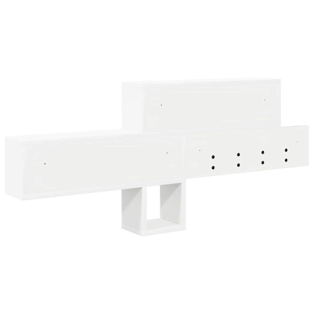 Vægmonteret Jakkeholder Hvid 100 x 12 x 43,5 cm Konstrueret træ