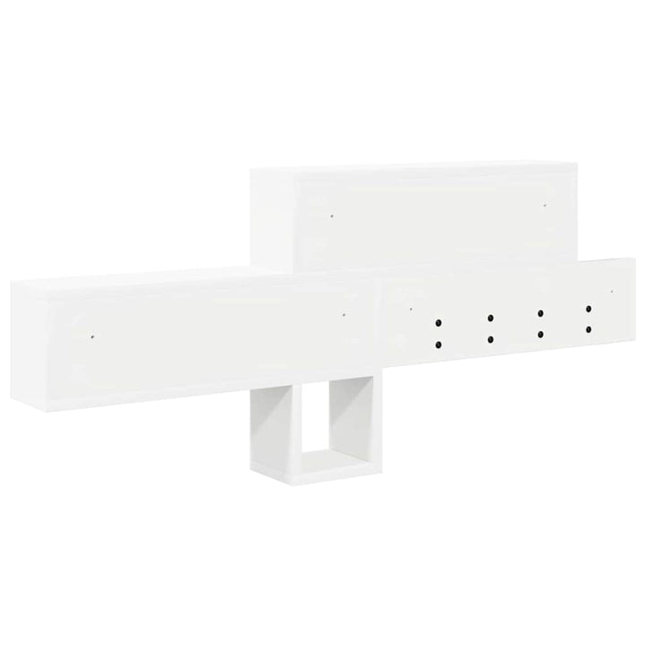 Vægmonteret Jakkeholder Hvid 100 x 12 x 43,5 cm Konstrueret træ