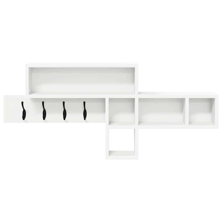 Vægmonteret Jakkeholder Vægmonteret Hvid 100 x 12 x 43,5 cm