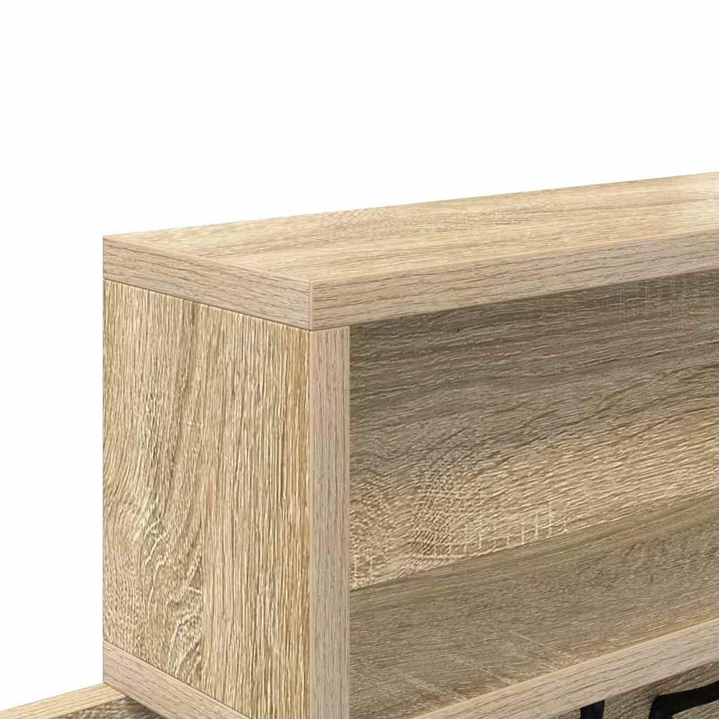Vægmonteret Jakkeholder med hylde Sonoma eg 100 x 12 x 43,5 cm