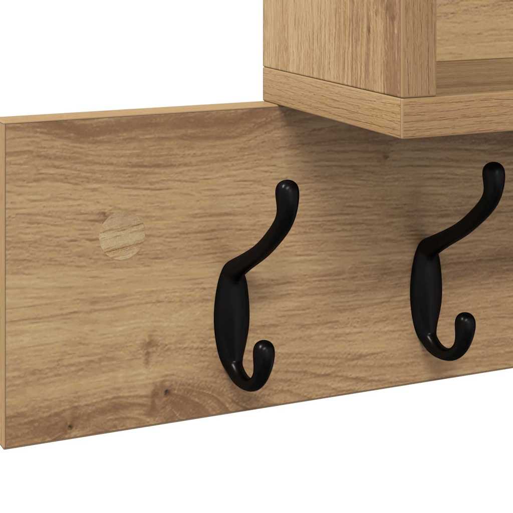 Vægmonteret Jakkeholder Artisan Egetræ 100 x 12 x 43,5 cm