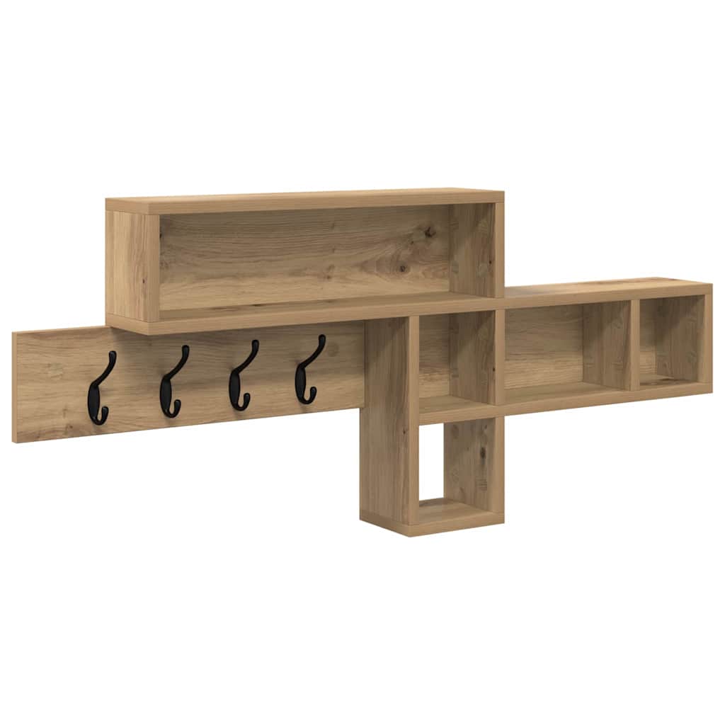 Vægmonteret Jakkeholder Artisan Egetræ 100 x 12 x 43,5 cm