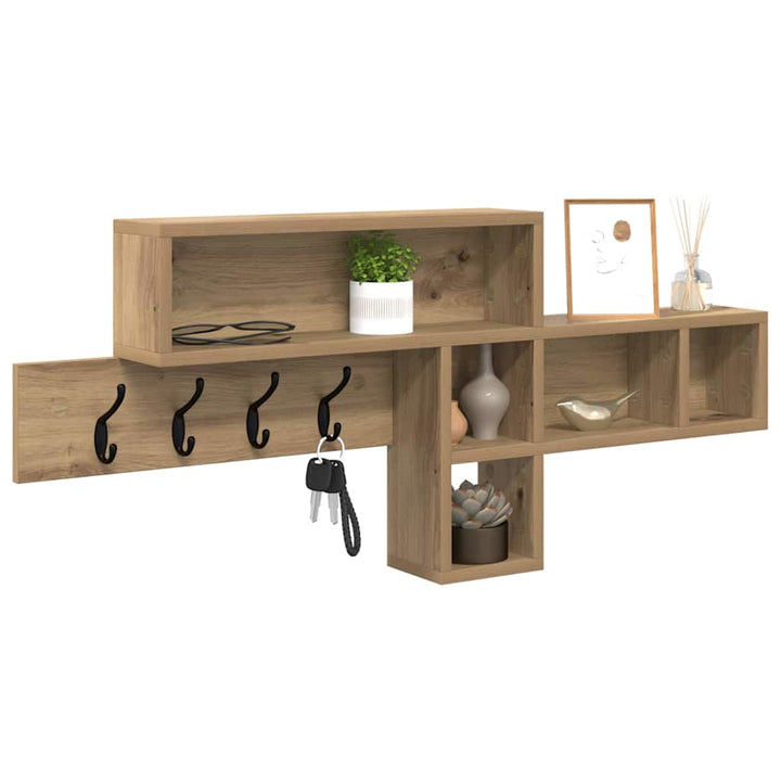 Vægmonteret Jakkeholder Artisan Egetræ 100 x 12 x 43,5 cm