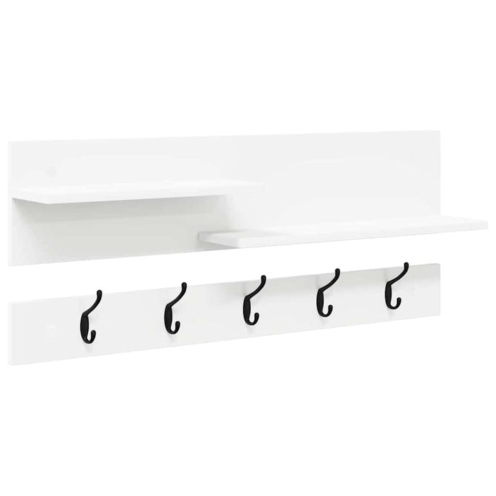 Vægmonteret Jakkeholder Vægmonteret Hvid 90 x 15 x 36 cm
