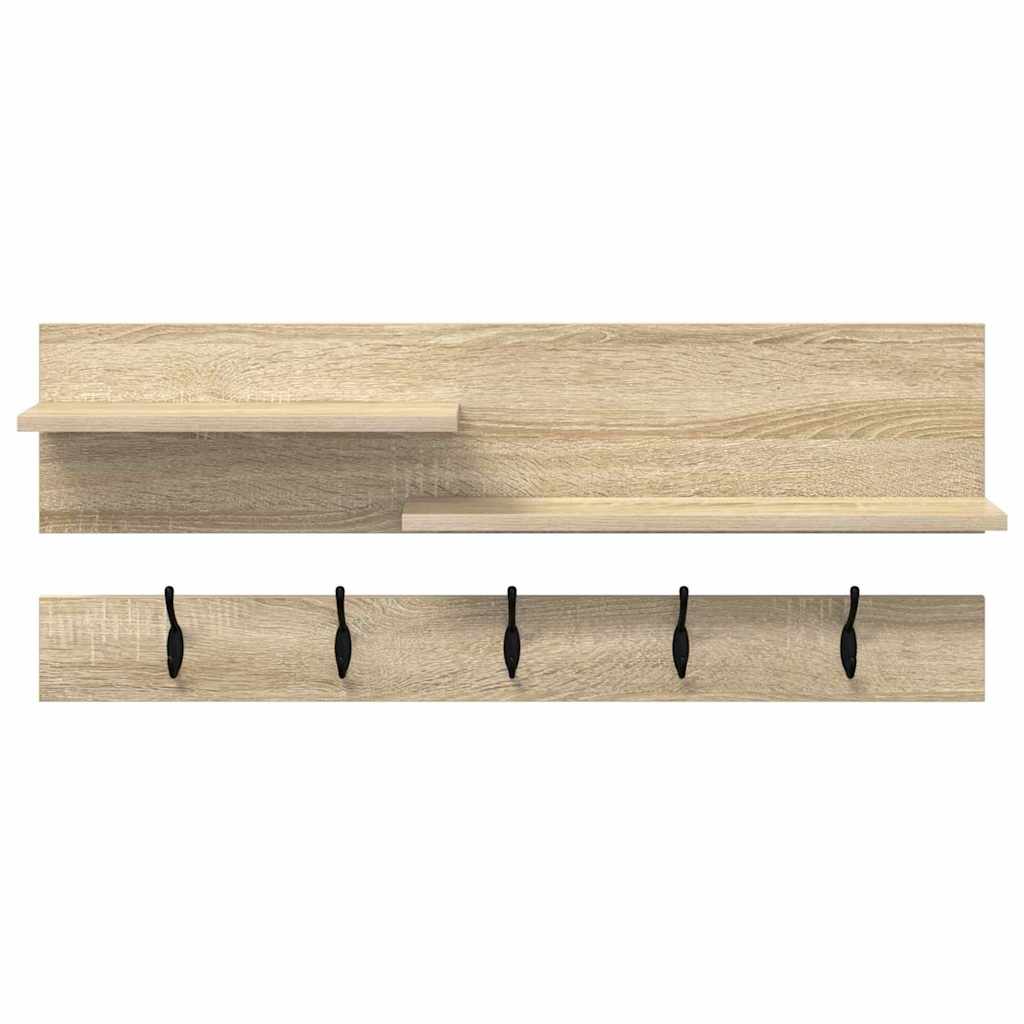 Vægmonteret Jakkeholder Vægmonteret Sonoma eg 90 x 15 x 36 cm