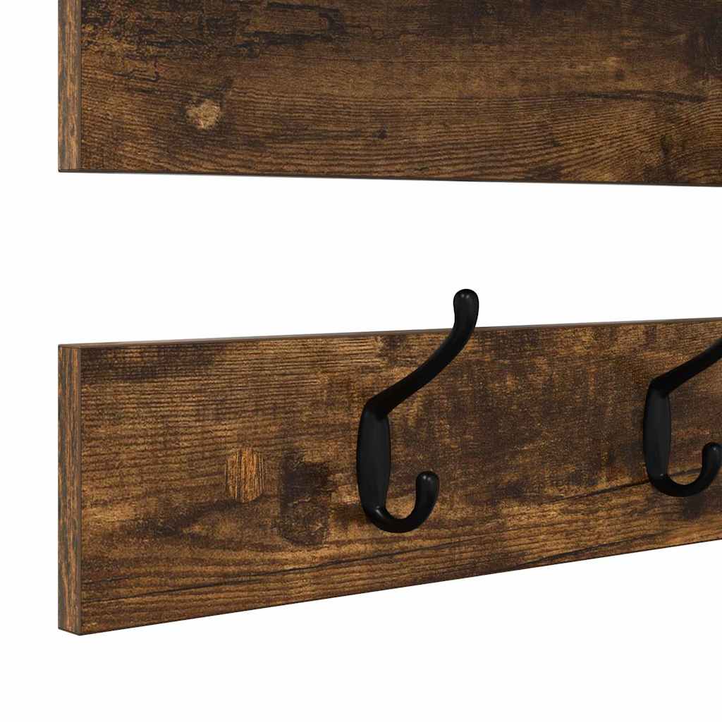 Vægmonteret Jakkeholder Vægmonteret Røget eg 90 x 15 x 36 cm