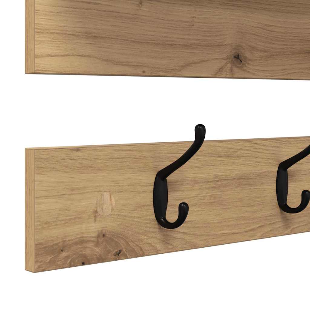 Vægmonteret Jakkeholder Artisan Egetræ 90 x 15 x 36 cm