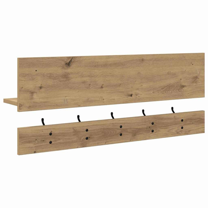 Vægmonteret Jakkeholder Artisan Egetræ 90 x 15 x 36 cm