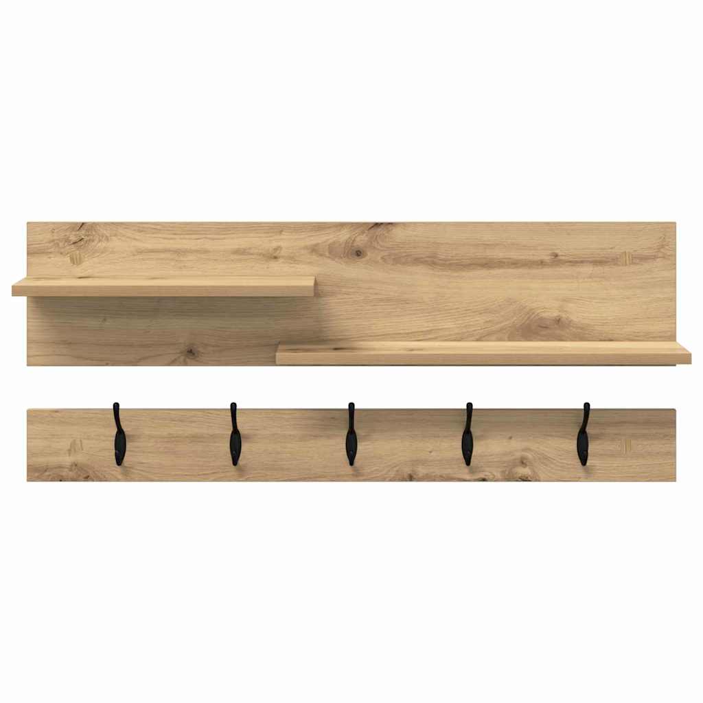 Vægmonteret Jakkeholder Artisan Egetræ 90 x 15 x 36 cm
