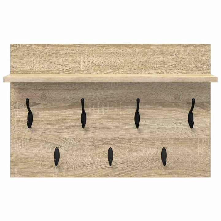 Vægmonteret Jakkeholder Vægmonteret Sonoma eg 60 x 40 x 12 cm