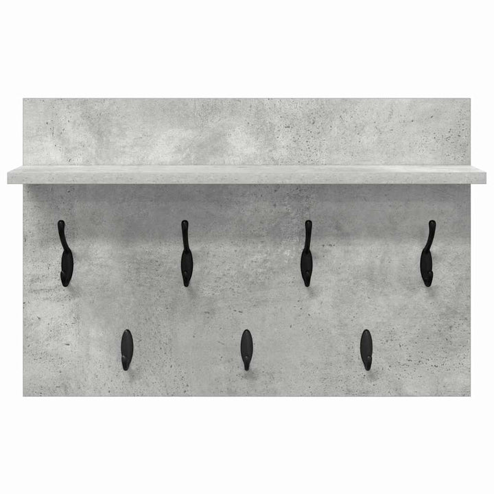 Vægmonteret Jakkeholder Vægmonteret Beton Grå 60 x 40 x 12 cm