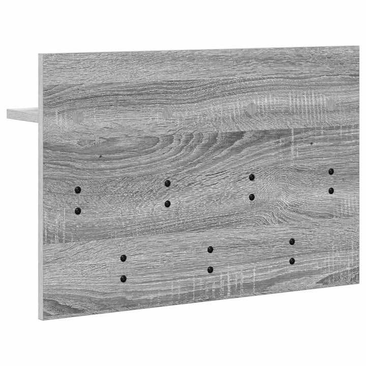 Vægmonteret Jakkeholder med hylde Grå Sonoma 60 x 40 x 12 cm
