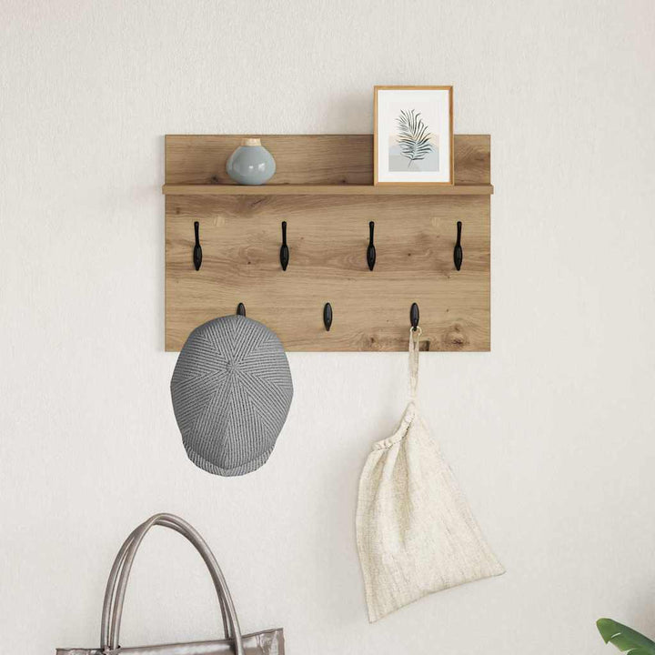 Vægmonteret Jakkeholder Artisan Egetræ 60 x 40 x 12 cm