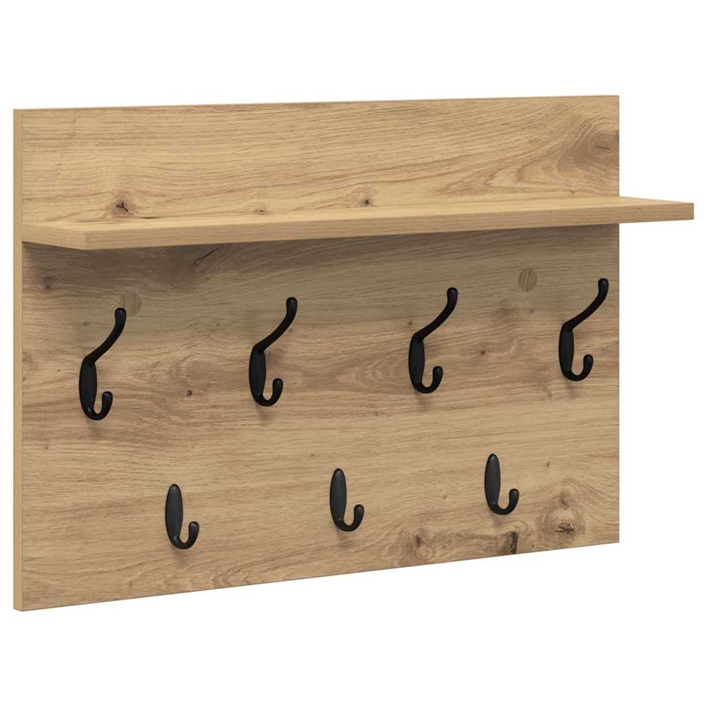 Vægmonteret Jakkeholder Artisan Egetræ 60 x 40 x 12 cm