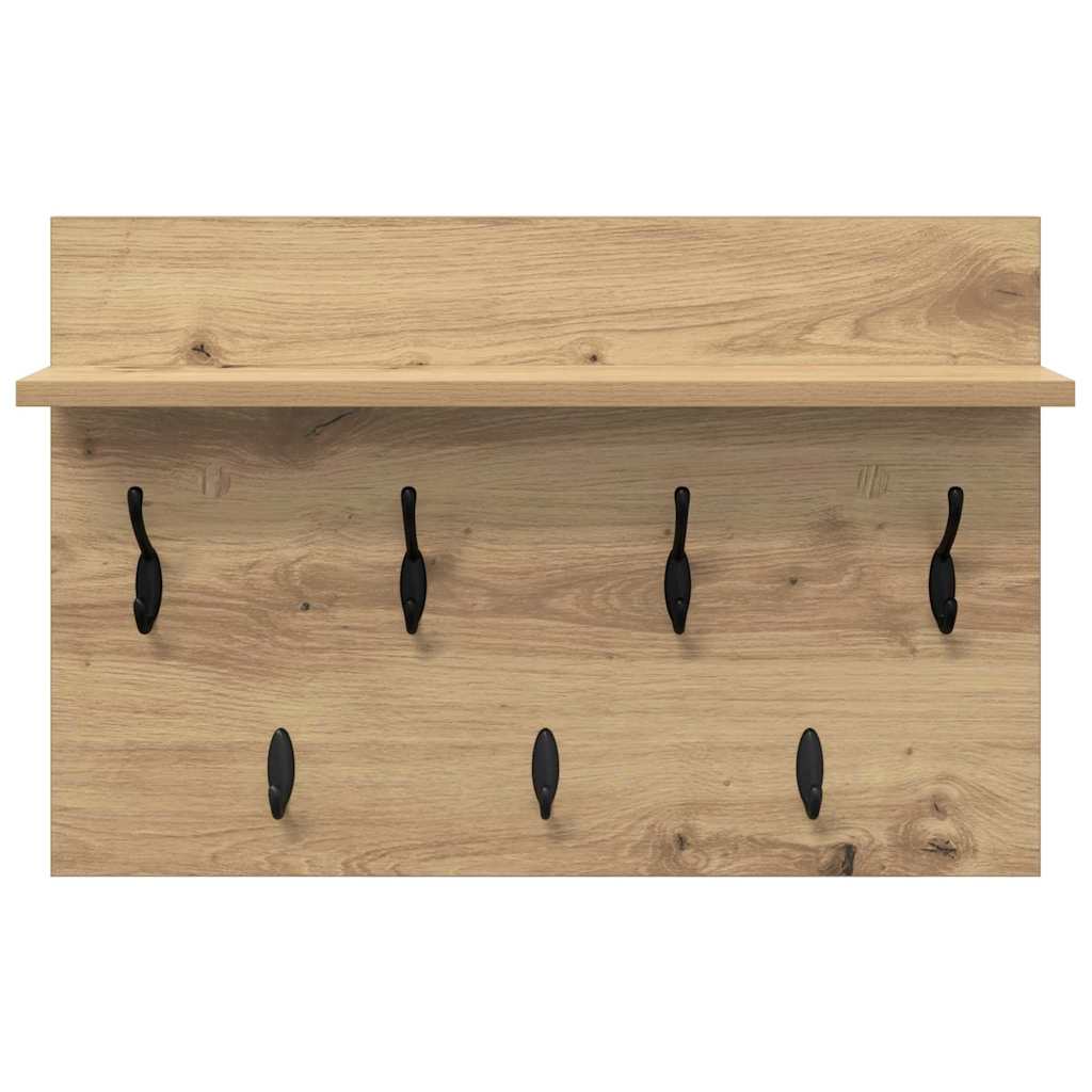 Vægmonteret Jakkeholder Artisan Egetræ 60 x 40 x 12 cm