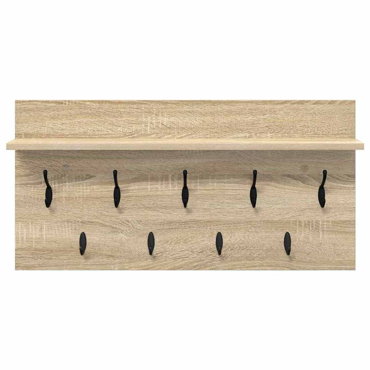 Vægmonteret Jakkeholder Vægmonteret Sonoma eg 80 x 40 x 12 cm